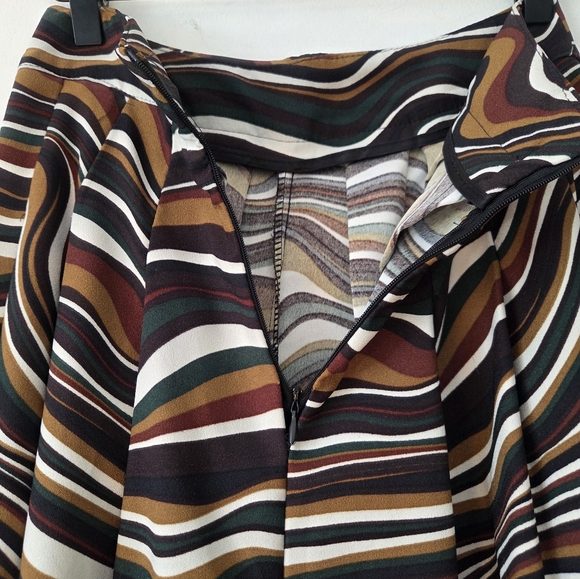 Italian Marble Print Ultra Wide Leg Cropped Palazzo Pants - Picture 6 of 8